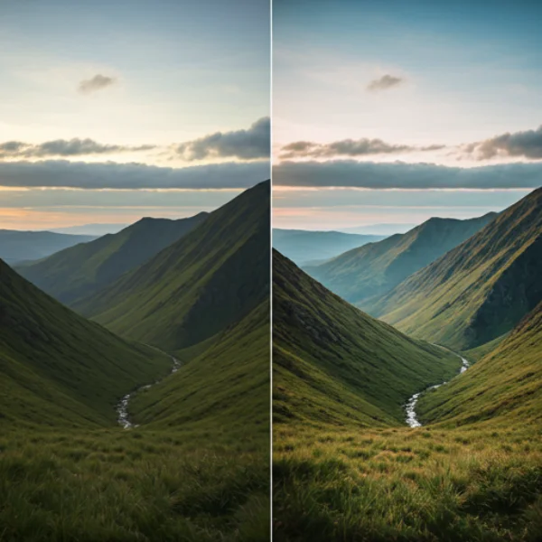VSCO before and after